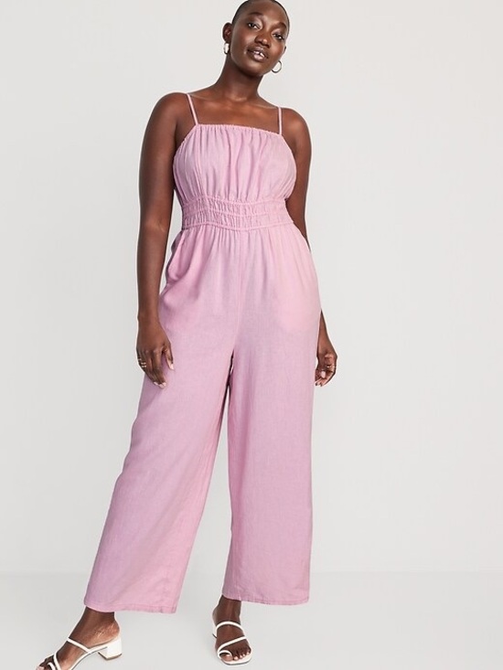 Old Navy Pants - Old Navy Linen Blend Cami Jumpsuit